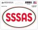 SSSAS Oval Decal Red