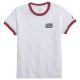 League Saints Ringer Tee Red