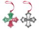Saints Pewter Glitter Ornament