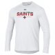 UA Mens LS White Tech Tee 2.0